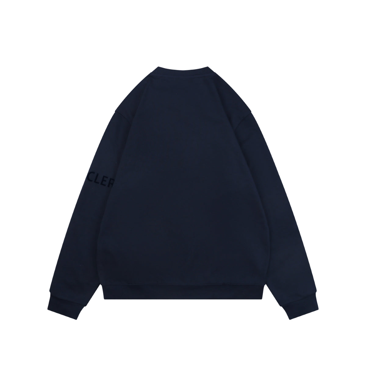 Moncler Tonal MK Logo Crewneck Sweatshirt in Navy