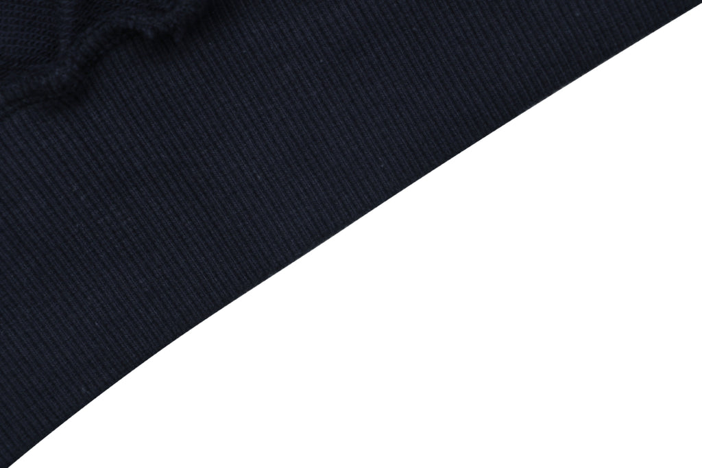 Balenciaga WFP Letter Print Hooded Jacket in Navy
