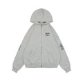 Balenciaga WFP Letter Print Hooded Jacket in Light Gray