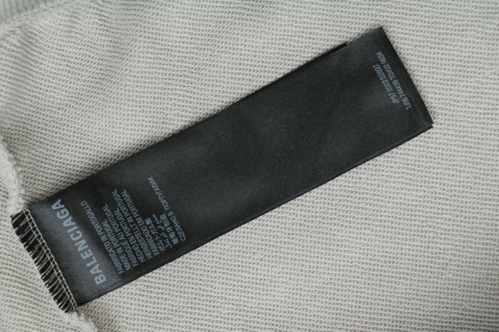Balenciaga WFP Letter Print Hooded Jacket in Light Gray