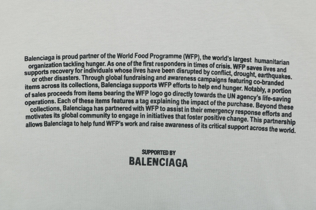 Balenciaga WFP Letter Print Hooded Jacket in Light Gray