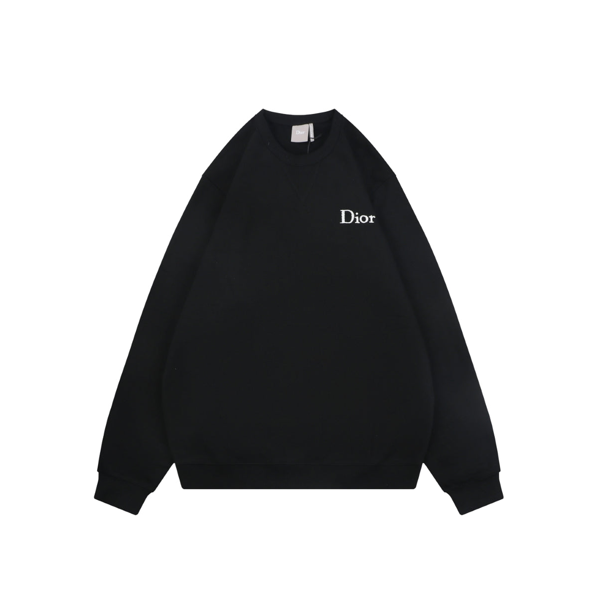 Dior Small Dio Embroidered Crewneck Sweatshirt in Black
