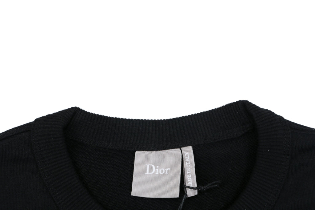 Dior Small Dio Embroidered Crewneck Sweatshirt in Black