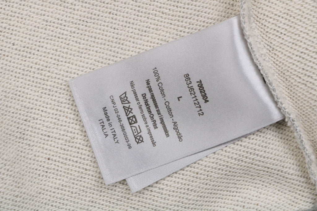 Dior Small Dio Embroidered Crewneck Sweatshirt in Light Gray