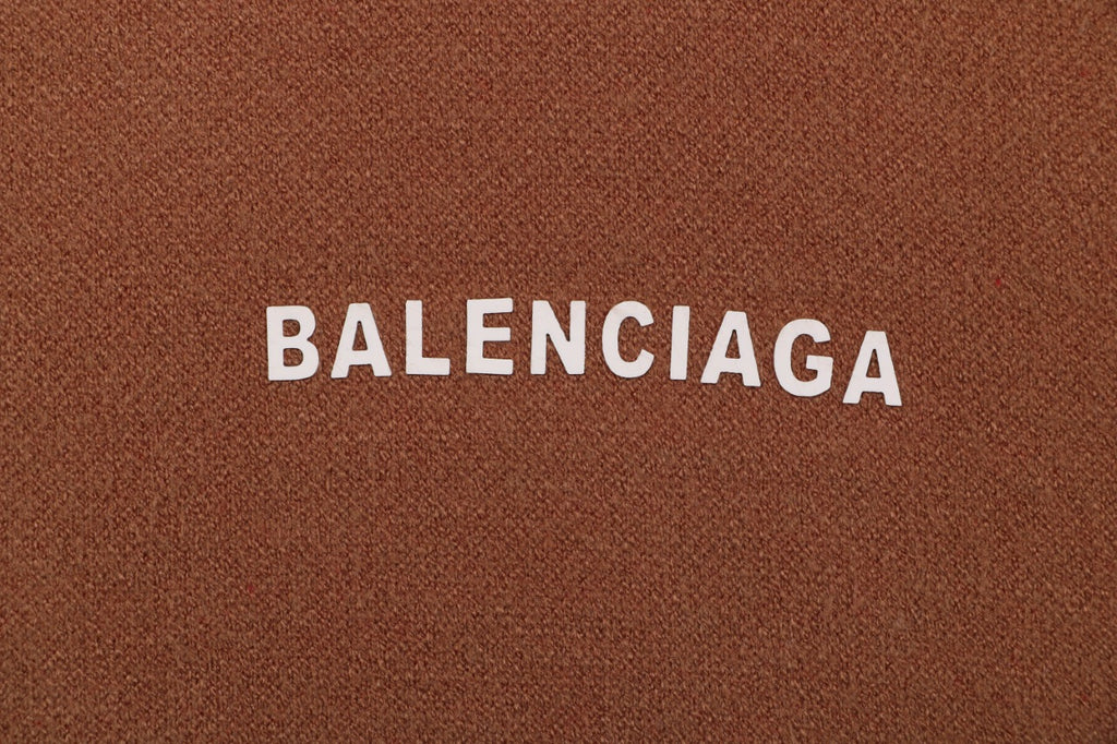 Balenciaga Cola Logo Crewneck Sweater in Brown