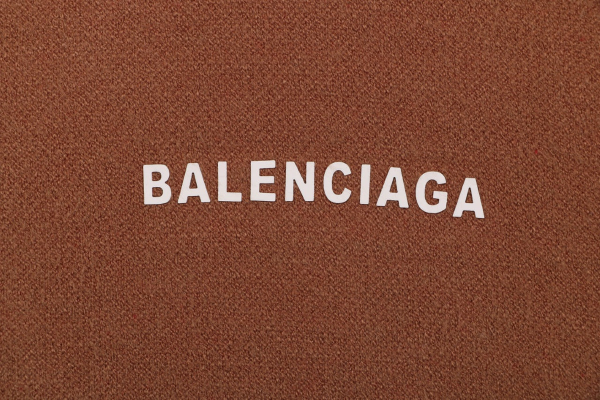 Balenciaga Cola Logo Crewneck Sweater in Brown
