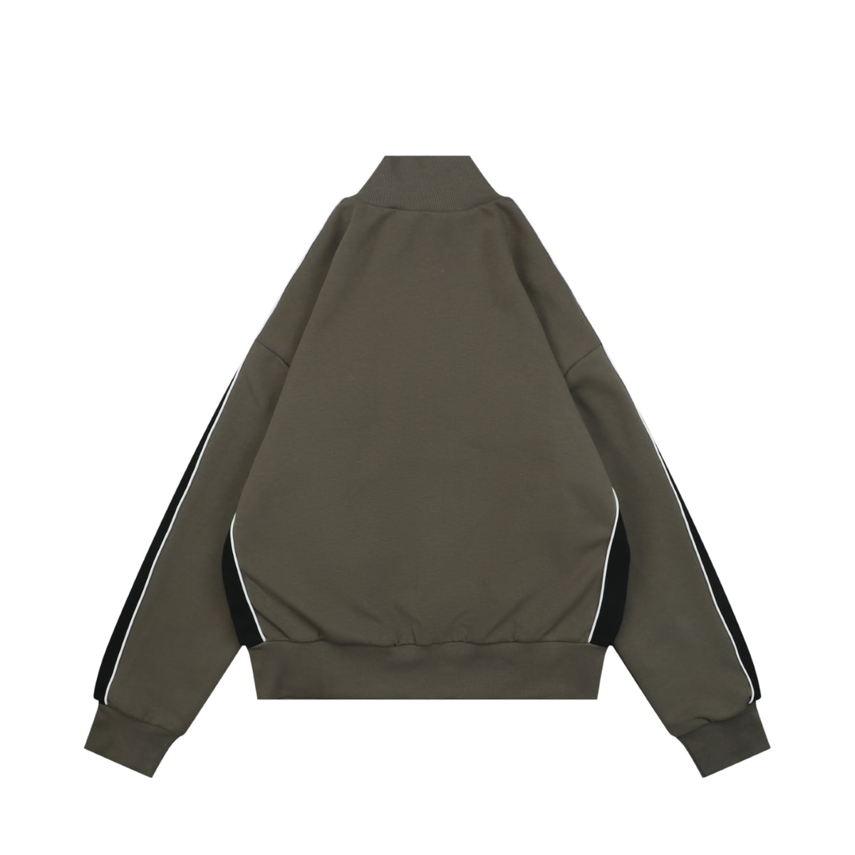 Loewe Floral Logo Colorblock High-Neck Jacket in Green