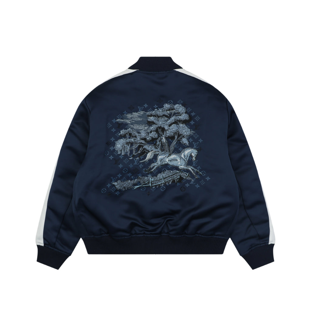 Louis Vuitton Year of the Horse Silk Baseball Jacket