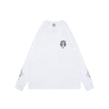 Chrome Hearts Pocket Vine Sword Print Long-Sleeve T-Shirt in White