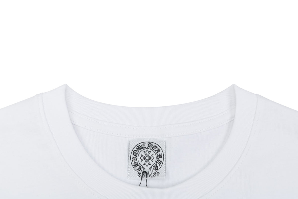 Chrome Hearts Pocket Vine Sword Print Long-Sleeve T-Shirt in White