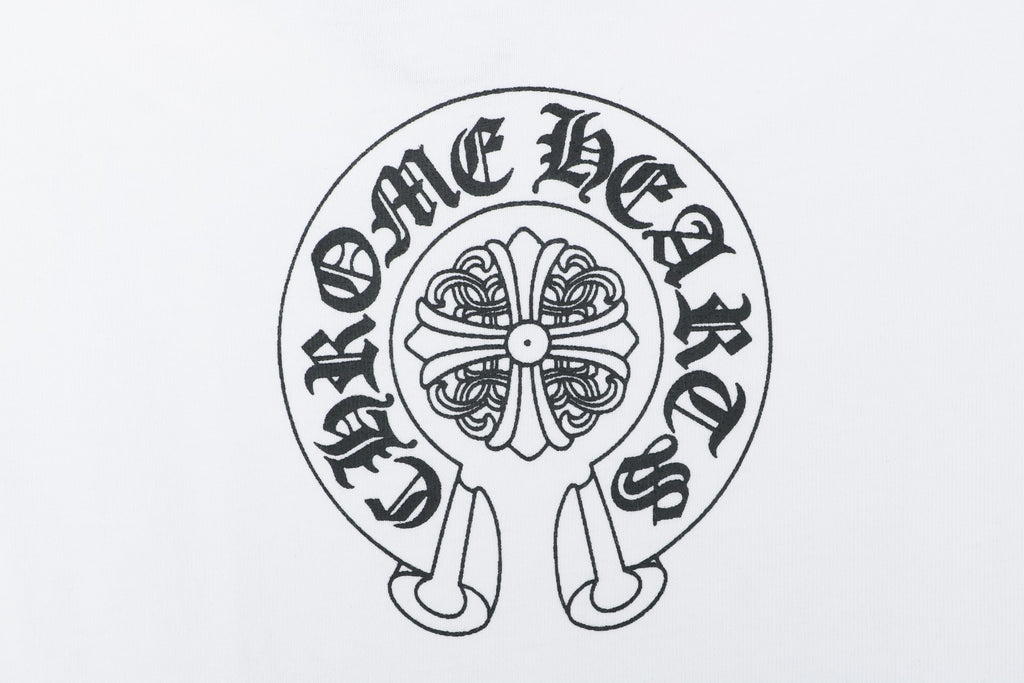 Chrome Hearts Pocket Vine Sword Print Long-Sleeve T-Shirt in White