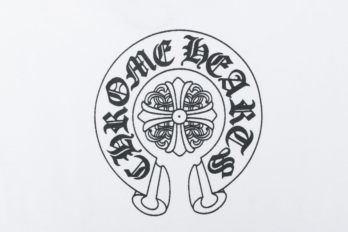 Chrome Hearts Pocket Vine Sword Print Long-Sleeve T-Shirt in White