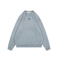 Celine Triomphe Logo Crewneck Sweater in Light Gray