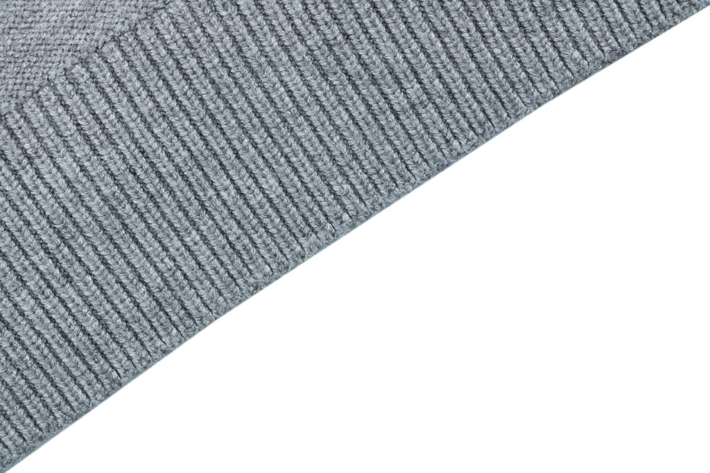 Celine Triomphe Logo Crewneck Sweater in Light Gray
