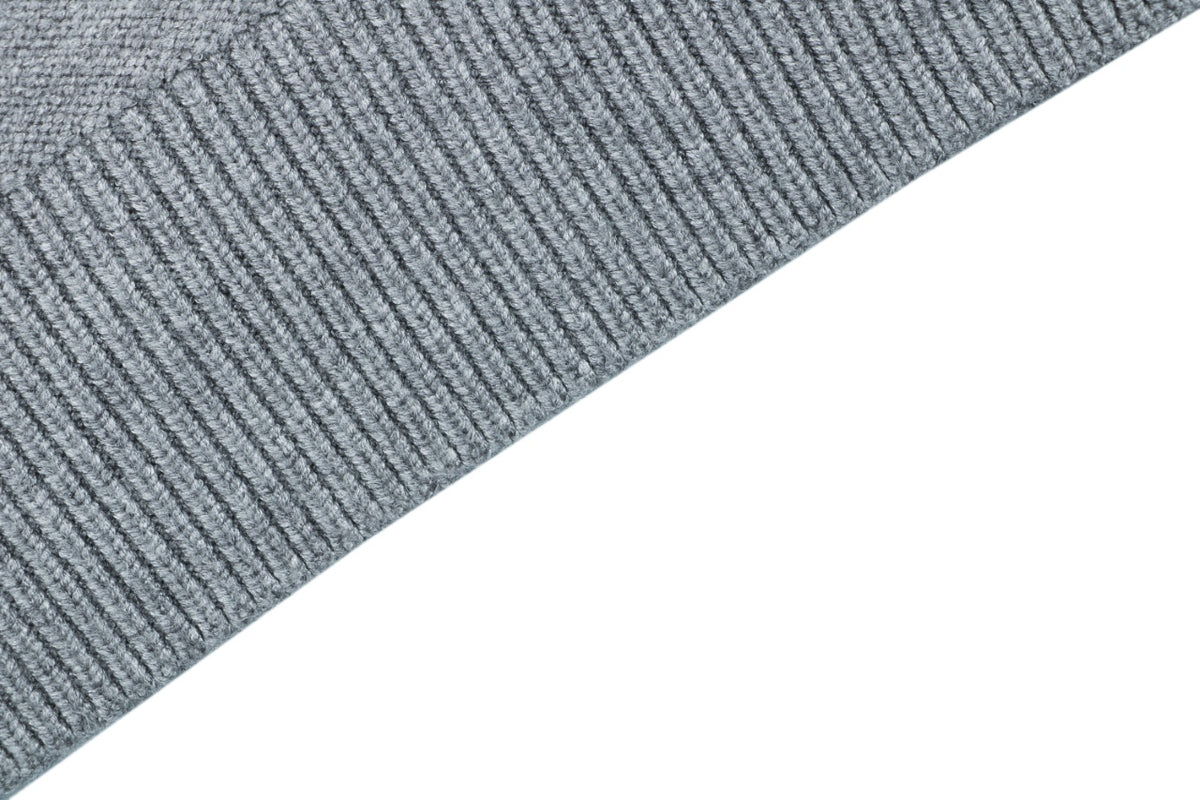 Celine Triomphe Logo Crewneck Sweater in Light Gray
