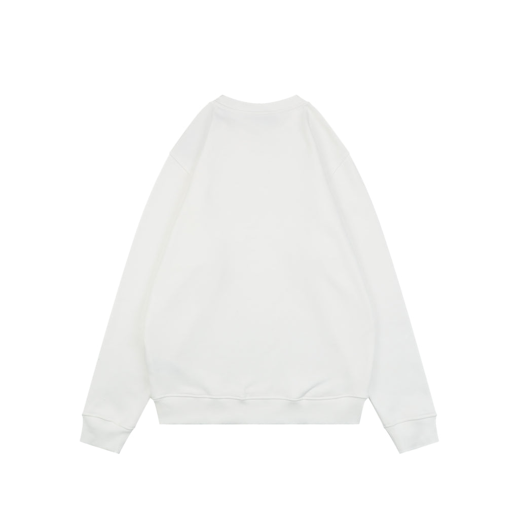Gucci Red Green Double G Print Crewneck Sweatshirt in White