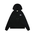 Gucci Purple White Double G Embroidered Hoodie in Black