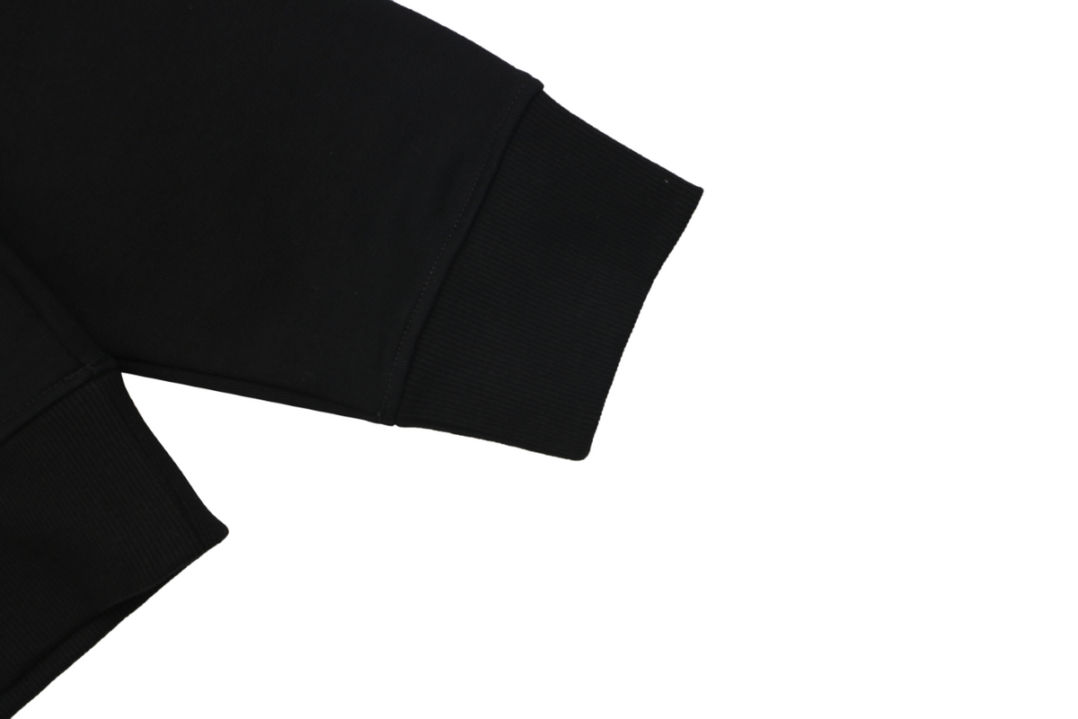 Gucci Purple White Double G Embroidered Hoodie in Black