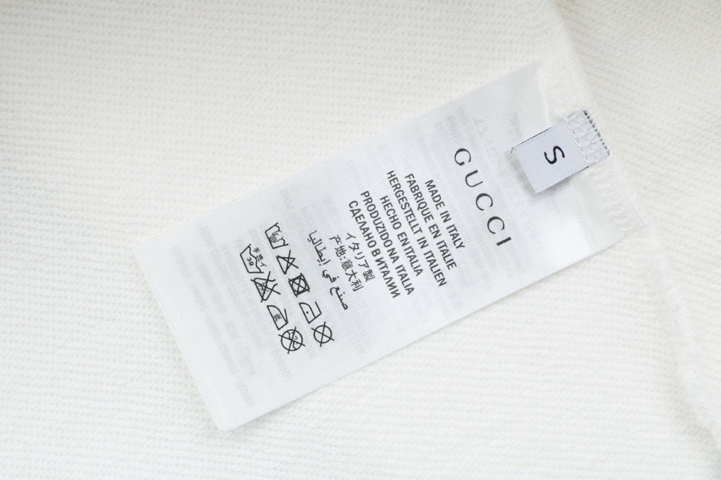 Gucci Purple White Double G Embroidered Hoodie in White
