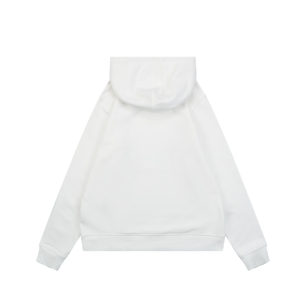 Gucci Purple White Double G Embroidered Hoodie in White