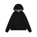 Burberry Equestrian Knight Embroidered Hooded Jacket in Tonal Black