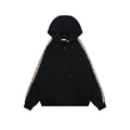 Burberry Side Check Tape Hooded Jacket in Black