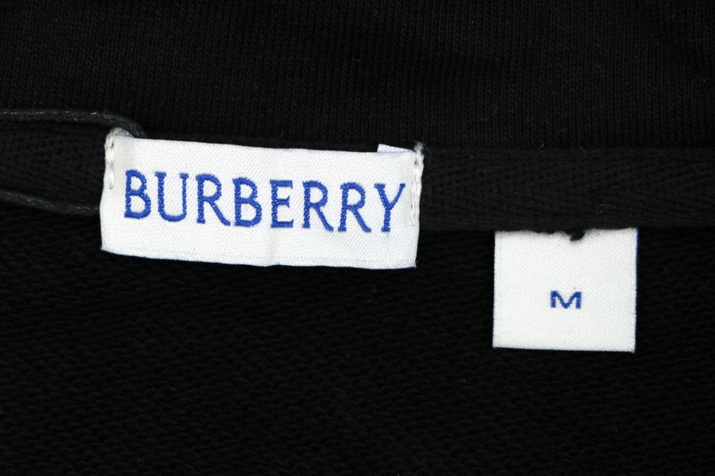 Burberry Side Check Tape Hooded Jacket in Black