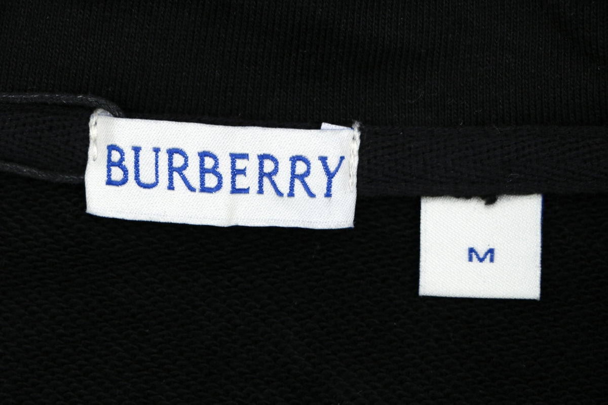 Burberry Side Check Tape Hooded Jacket in Black