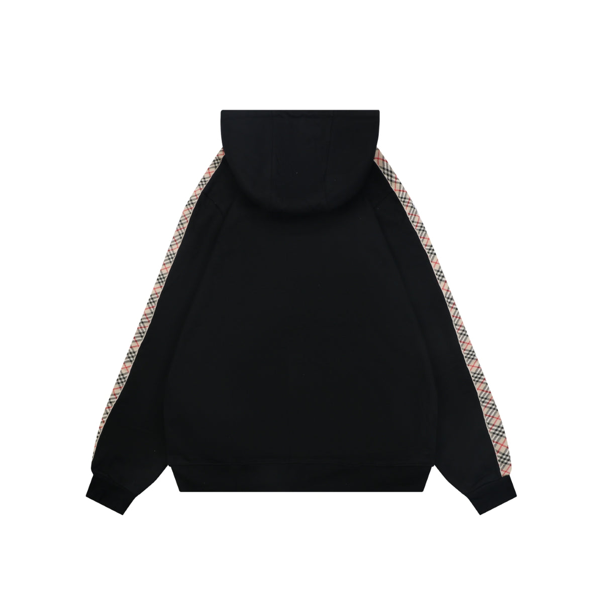 Burberry Side Check Tape Hooded Jacket in Black