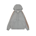 Burberry Side Check Tape Hooded Jacket in Gray