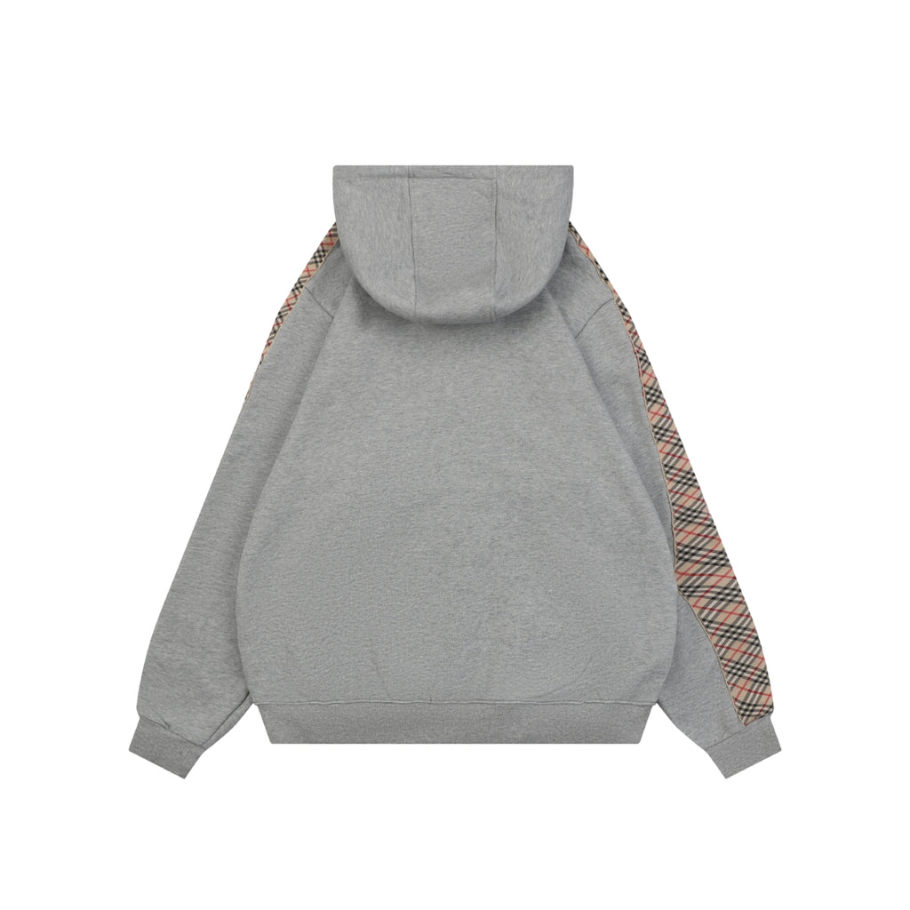 Burberry Side Check Tape Hooded Jacket in Gray