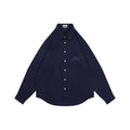 Dior Tonal Floral Logo Embroidered Long-Sleeve Shirt - Navy