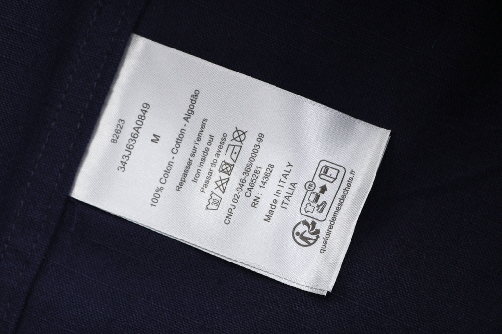 Dior Tonal Floral Logo Embroidered Hooded Jacket - Navy