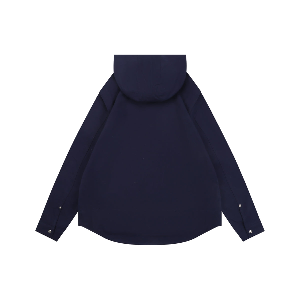 Dior Tonal Floral Logo Embroidered Hooded Jacket - Navy
