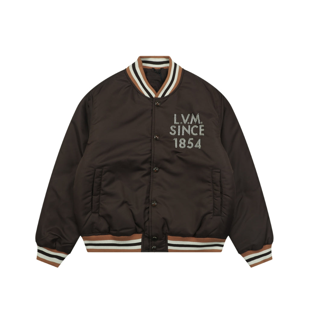LV 1854 Letter Varsity Jacket in Dark Brown