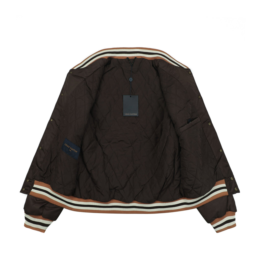LV 1854 Letter Varsity Jacket in Dark Brown