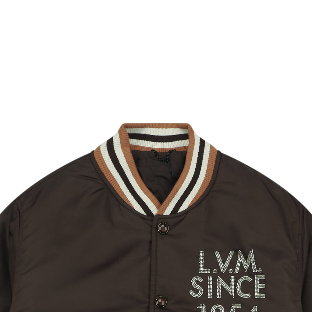 LV 1854 Letter Varsity Jacket in Dark Brown