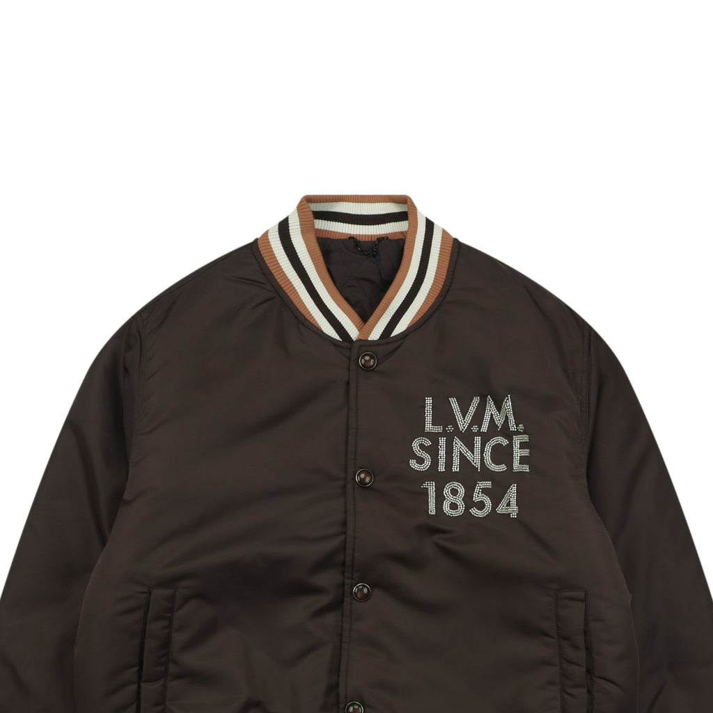 LV 1854 Letter Varsity Jacket in Dark Brown
