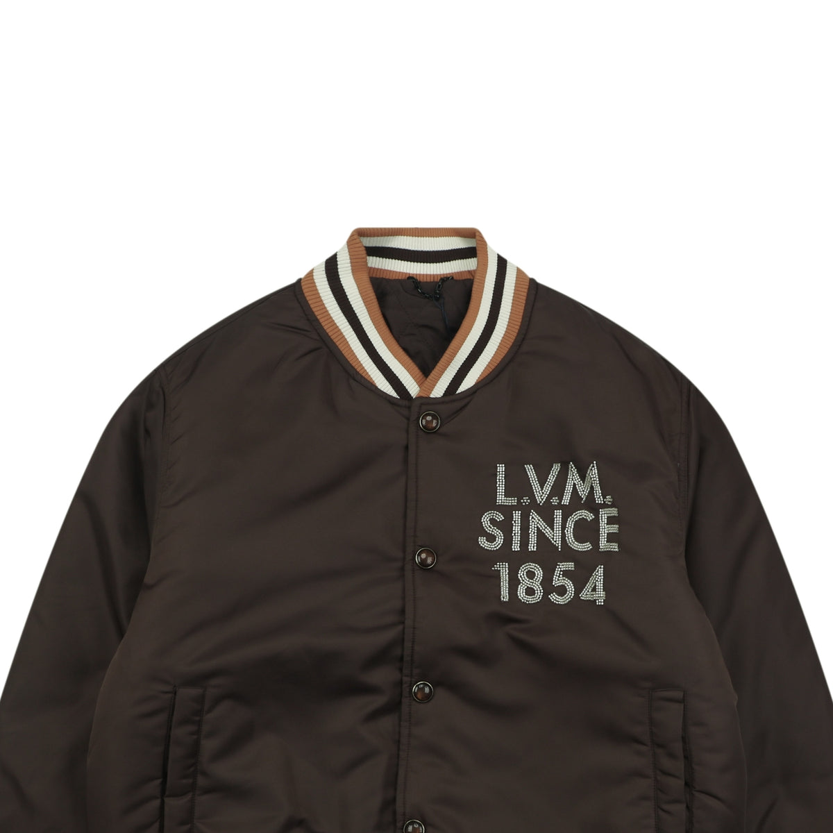 LV 1854 Letter Varsity Jacket in Dark Brown