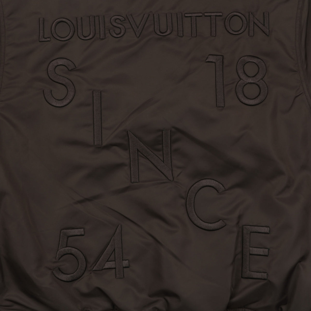 LV 1854 Letter Varsity Jacket in Dark Brown