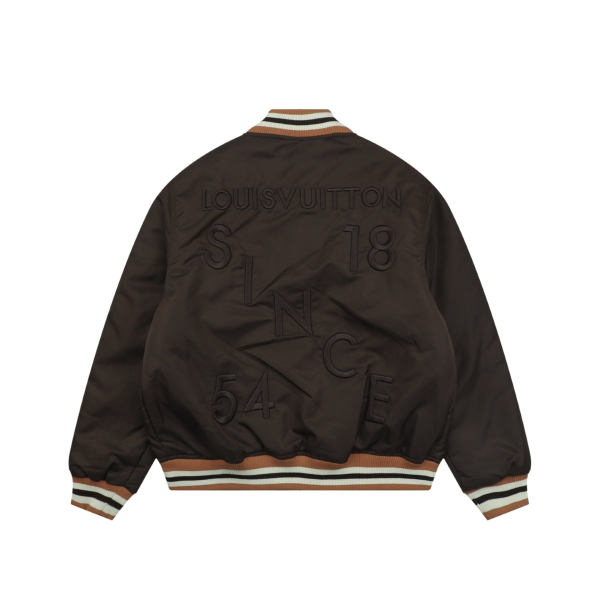 LV 1854 Letter Varsity Jacket in Dark Brown