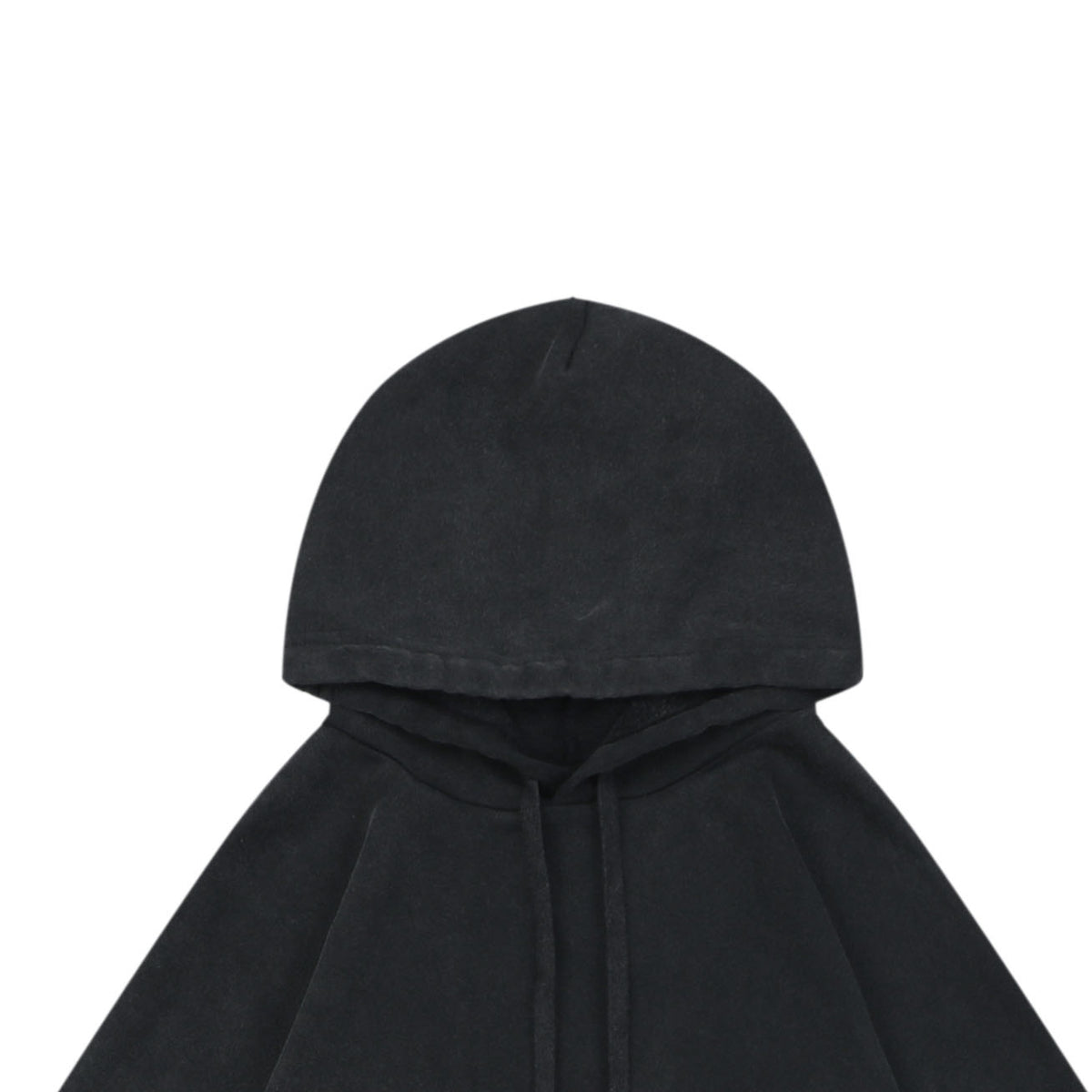 Balenciaga Distressed Mud-Dye Double-B Graphic Hoodie in Black