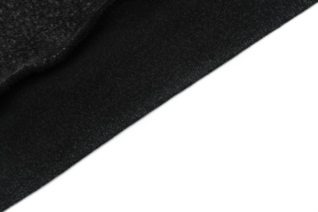 Balenciaga Distressed Mud-Dye Double-B Graphic Hoodie in Black