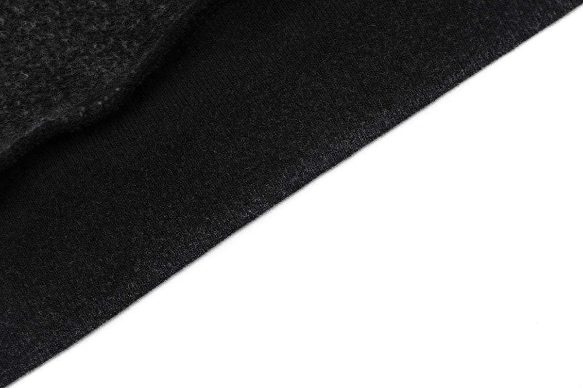 Balenciaga Distressed Mud-Dye Double-B Graphic Hoodie in Black