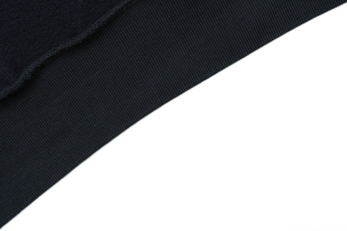Balenciaga V-Neck Small-Front Large-Back Logo Hoodie in Black