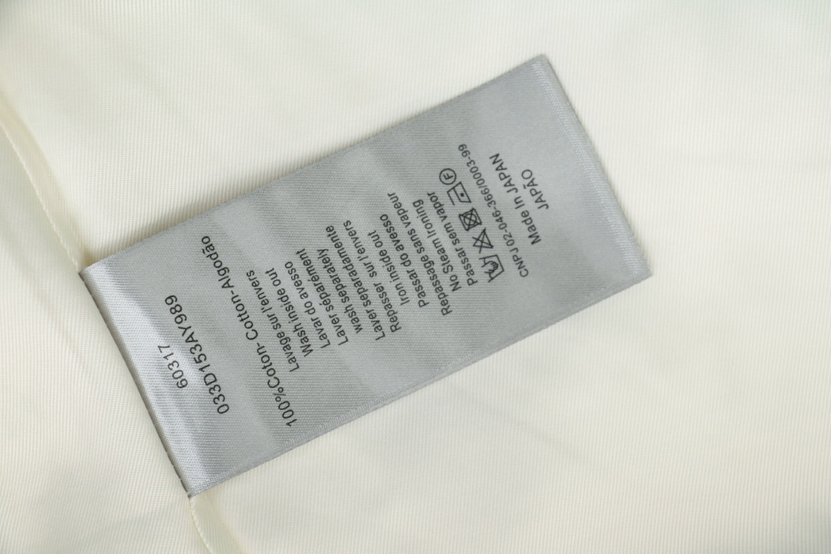 Dior Tears 47 Letter Varsity Jacket in Cream