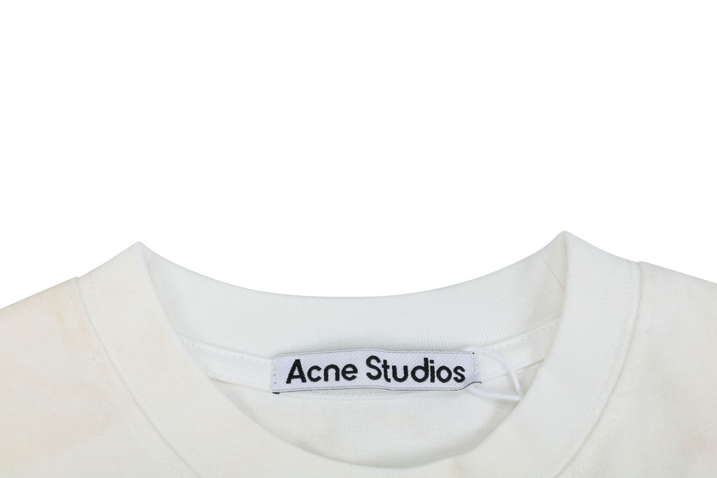 Acne Studios Arched Appliqué Letter Graphic T-Shirt in White
