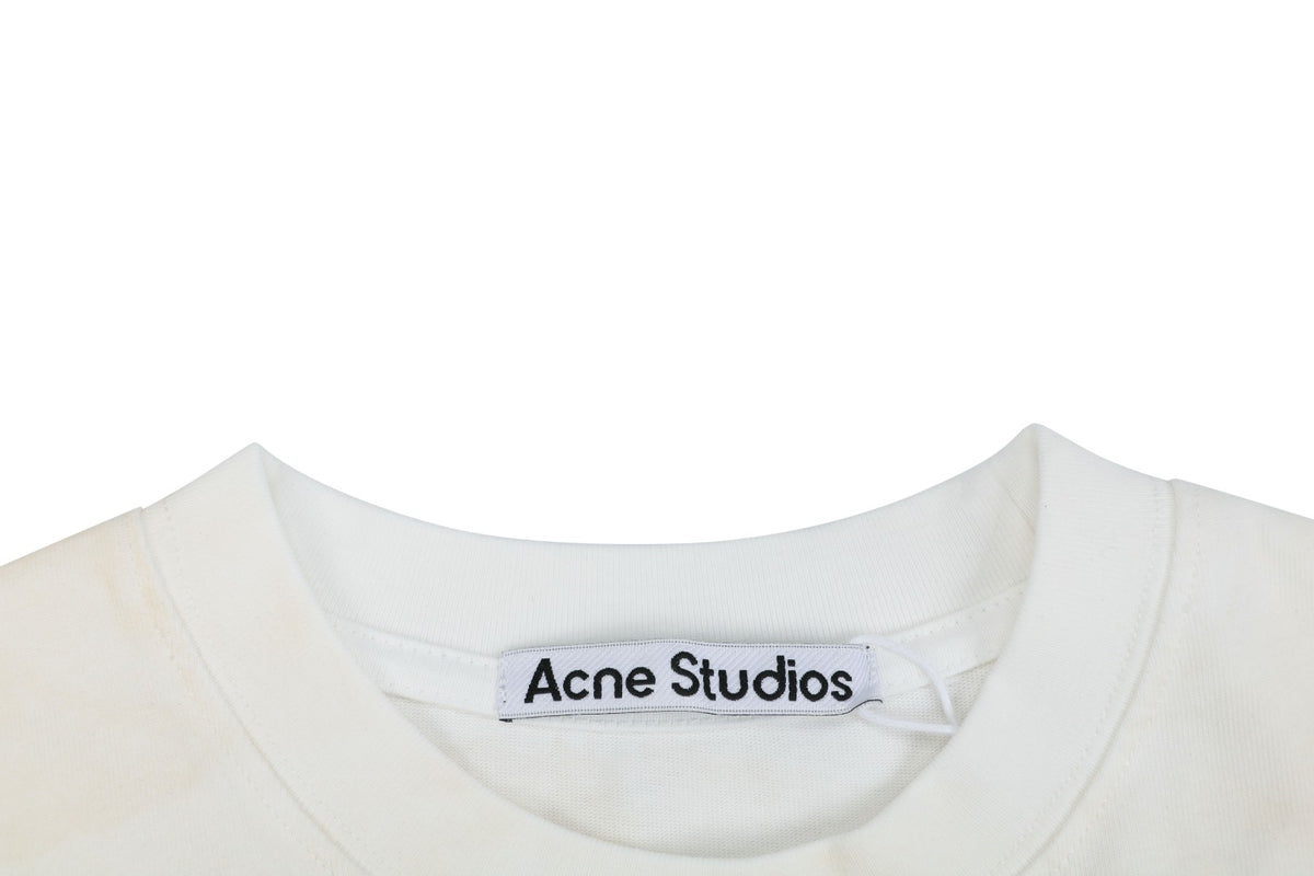 Acne Studios Arched Appliqué Letter Graphic T-Shirt in White