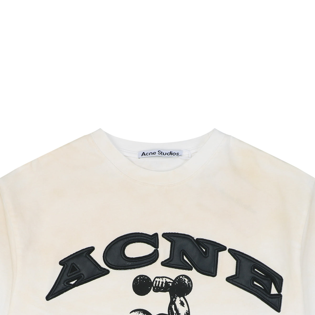 Acne Studios Arched Appliqué Letter Graphic T-Shirt in White