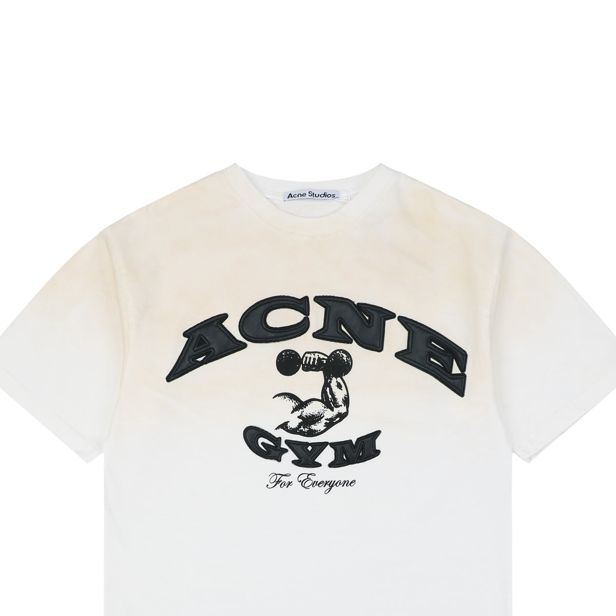 Acne Studios Arched Appliqué Letter Graphic T-Shirt in White
